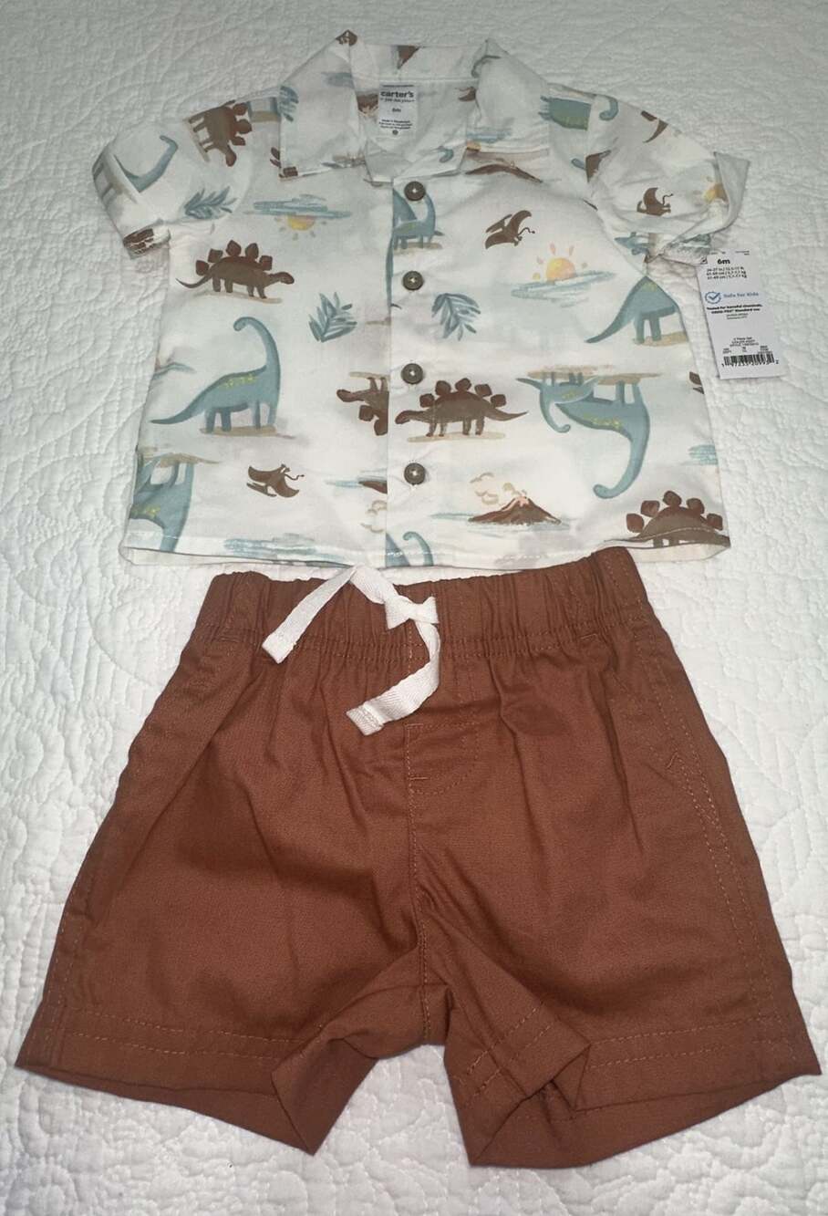 NWT Carter's Just One You Dinosaur 2-Piece Outfit Size 6M